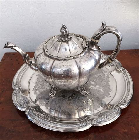Antique Victorian Sheffield Rococo Silver Plated Teapot Catawiki
