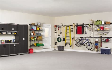 The first step in organizing your garage is to clean out anything you haven't used in. Rubbermaid FastTrack Garage Organization System ...