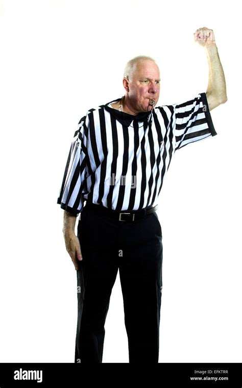 Basketball Referee Signaling A Personal Foul Stock Photo Alamy