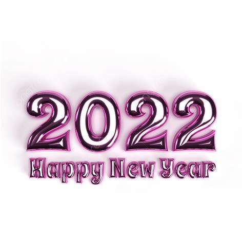 Happy New Year 2022 Golden Decoration Holiday On Gold Foil Balloons 3d