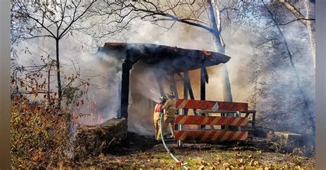 historic pa covered bridge burns in suspected arson firehouse