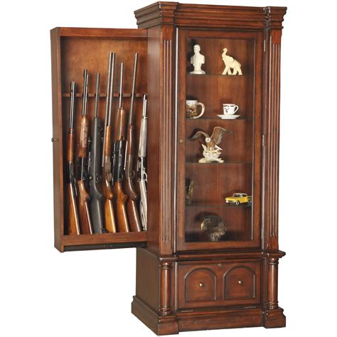 8 Gun Curio Slider Cabinet Combo By American Furniture Classics