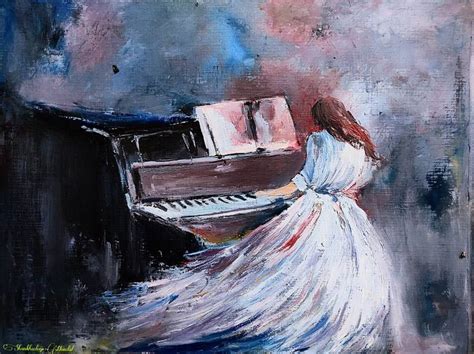 The Piano Player Painting By Shankhadeep Mondal Saatchi Art