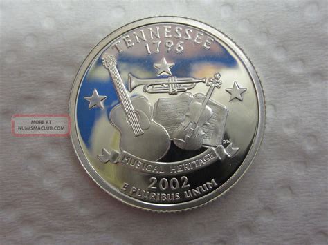 2002 S Tennessee State Quarter Gem Proof Deep Cameo 90 Silver