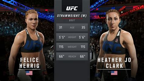 UFC MMA GIRLS UFC WOMEN S STRAWWEIGHT BOUT FELICE HERRIG VS HEATHER