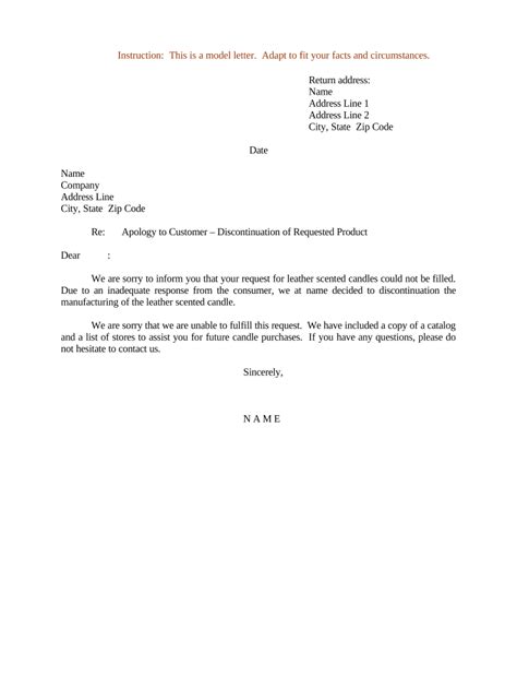 Apology Letter Doc Template Pdffiller