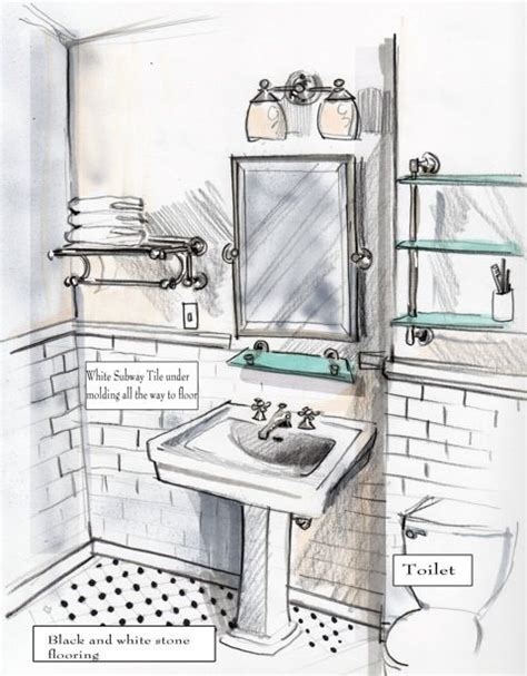 Design your own bathroom layout. Bathroom sketch (With images) | Bathroom drawing, Interior design sketches, Interior sketch