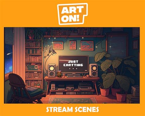 Animated Lofi Gaming Room Twitch Stream Scenes Twitch Stream Etsy