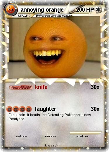 Pokémon Annoying Orange 1030 1030 Knife My Pokemon Card