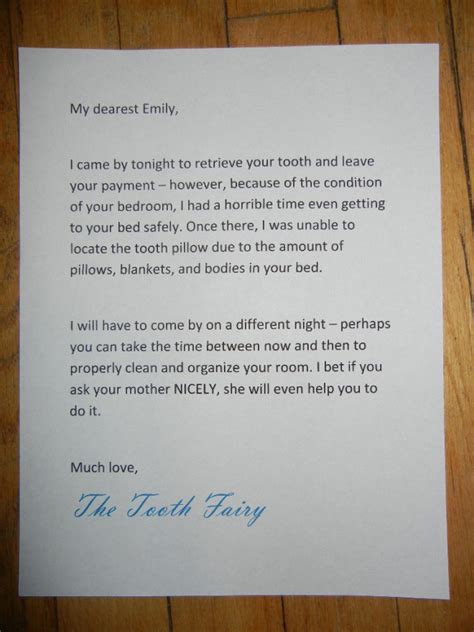 Letter From The Tooth Fairy Geekdad Wired
