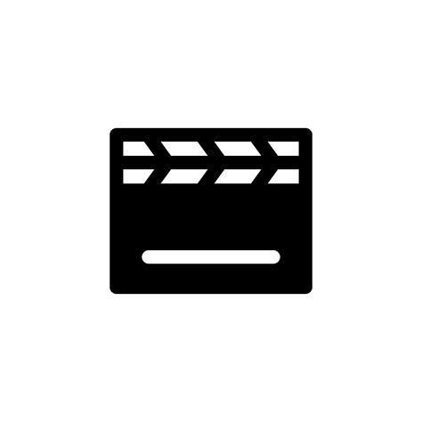 Clapperboard Icon Design Vector Symbol Film Clapper Action