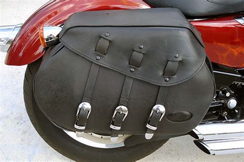 3 Strap Harley Davidson Saddlebags Leather Lid Inserts