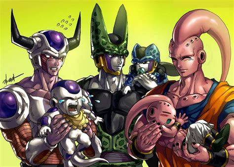 Propulse la version américaine de dragon ball z suggère que les cell juniors ont exactement la même force que cell forme parfaite, mais vivent moins longtemps. #King Cold #Frieza #Cell #Cell jr #Mystic Buu #Kid Buu ...