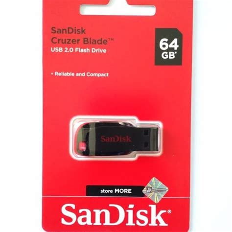 Jual Original Sandisk Flashdisk 64gb Cruzer Blade Cz50 Usb Flash Disk