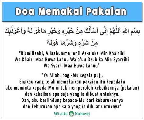 √ Doa Memakai Pakaian Arab Latin Arti Dan Maknanya