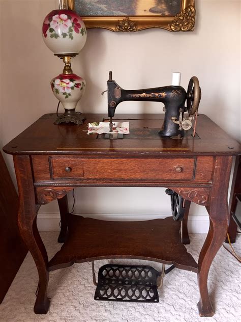 Pin By Katricia Billings On Sewing Rooms Antique Sewing Table Sewing