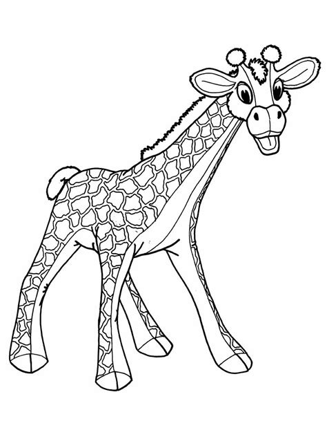 39 Desenhos De Girafa Para Colorir