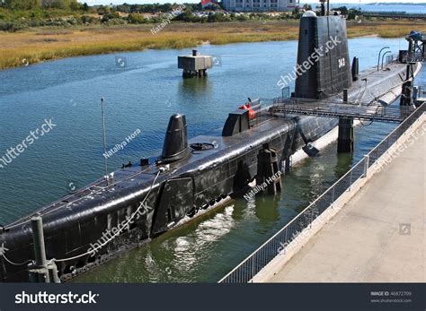 Submarine Uss Clamagore Docked Patriots Point Stock Photo 46872709