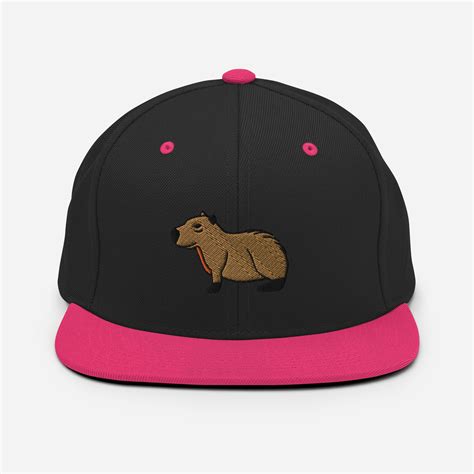 Capybara Hat Embroidered Capybara Baseball Cap Capybara Etsy