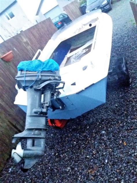 14ft Fletcher Speed Boat Unfinished Project 25hp Outboard For Sale From