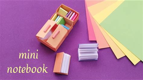 Diy Cute Mini Notebook How To Make Origami Book Miniature Paper