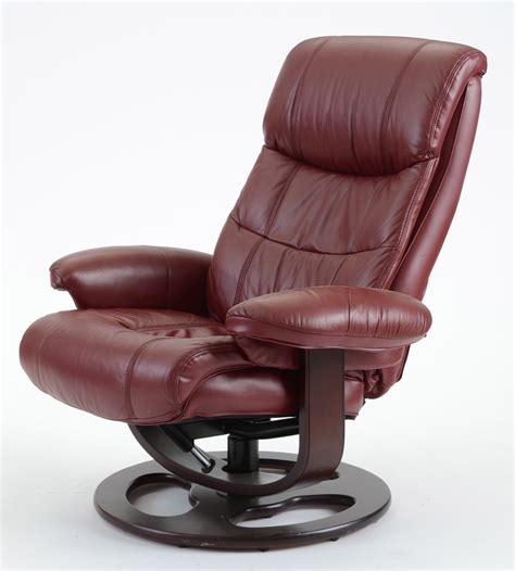 Lane Furniture Maroon Rebel Recliner Chair With Ottoman Ebth