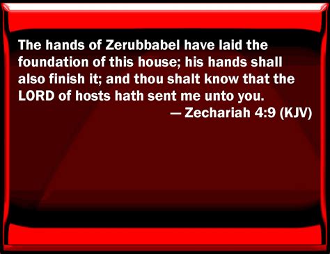 Prayer Pointers Zechariah 49 My Hands Shall Lay Great Foundations
