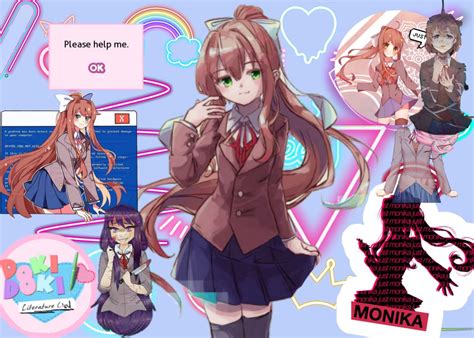 Monika Please Doki Doki Literature Club Amino