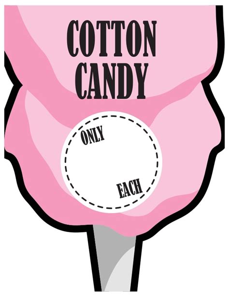 6 Best Images Of Cotton Candy Carnival Printable Signs Printable