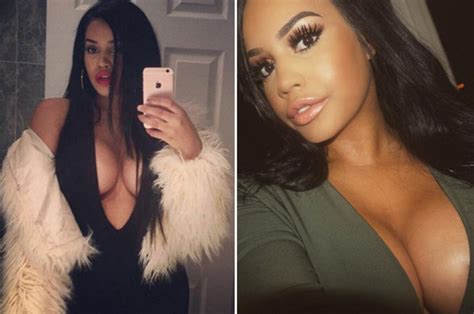 Lateysha Graces Insane Cleavage Defies Gravity With Perky Display