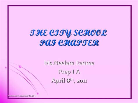 Ppt The City School Paf Chapter Powerpoint Presentation Free