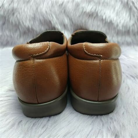 Sas Tripad Comfort Twin Slip On Loafer Brown Leather Walking Shoes
