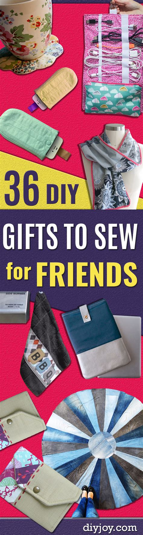 Your best friend deserves funny wine glasses, addictive cookbooks (bet you can guess which one!), and golden girls prayer candles. 36 Creative DIY Gifts to Sew for Friends