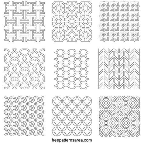 Repeating Seamless Geometric Pattern Design Vectors Freepatternsarea