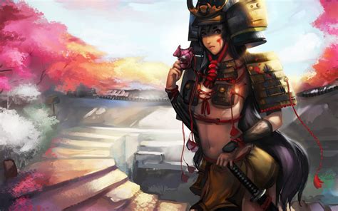 Sexy Samurai Girl Blood Katana 2014 Hd Wallpaper