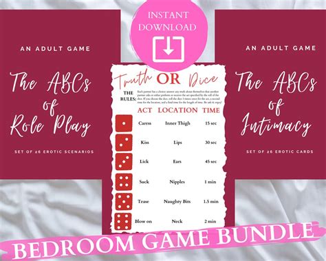 Ultimate Naughty Sex Game Bundle Naughty Digital Printable Download Adult Bedroom Foreplay
