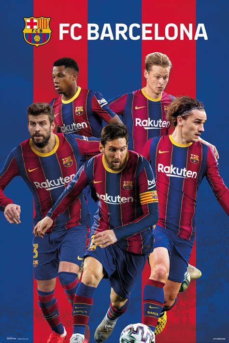 Futbol club barcelona, commonly referred to as barcelona and colloquially known as barça, is a spanish professional football club based in b. FC Barcelona - 2020/2021 Team - Poster - 61x91,5