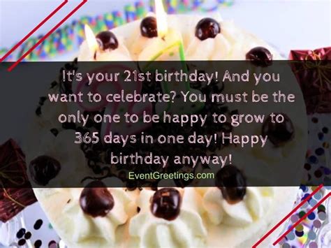 Happy 21st Birthday Quotes And Wishes With Love Events Greetings