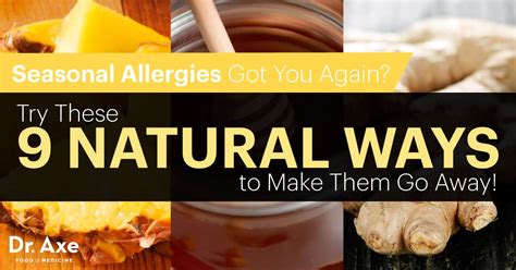 What allergy medicines are available for ongoing allergy relief? Natural Ways to Treat Seasonal Allergy Symptoms - Dr. Axe