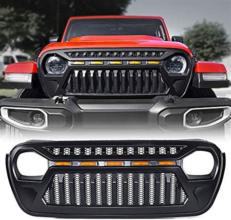 Xprite Matte Black Front Grille Grid Grill Wmesh Compatible With 2018