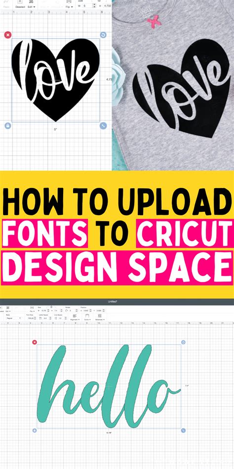 How To Upload Fonts To Cricut Design Space Cricut Design Diy Craft