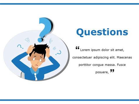 Thank You Slide With Questions Powerpoint Template Slideuplift