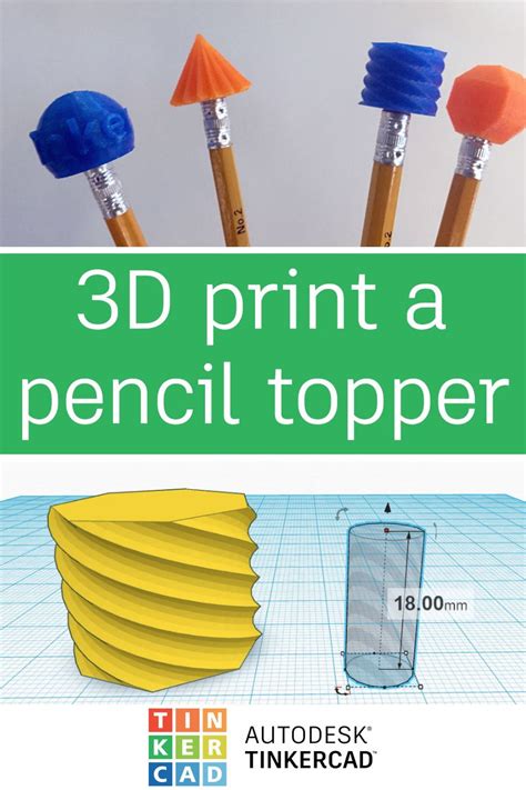 Design And 3d Print A Pencil Topper Pencil Toppers 3d Printing