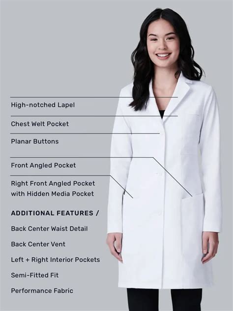 Vandi Lab Coat Lab Coat Fashion Lab Coat White Lab Coat