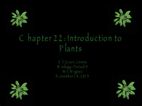 Ppt Chapter 22 Introduction To Plants Powerpoint Presentation Free