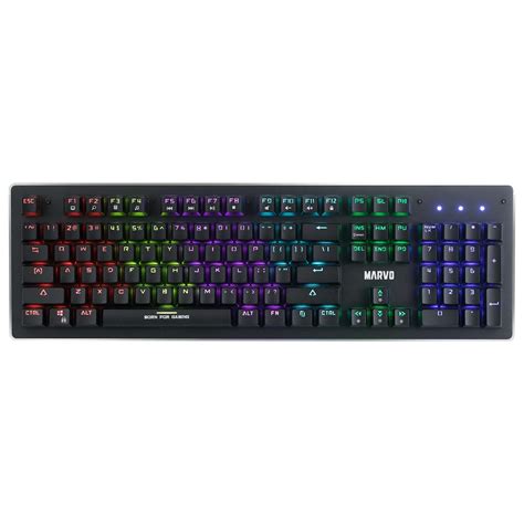 Buy Marvo Kg909 Mechanical Gaming Keyboard Rainbow Backlit With Led