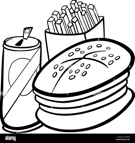 Dibujos Imagenes De Comida Chatarra Para Colorear K Music