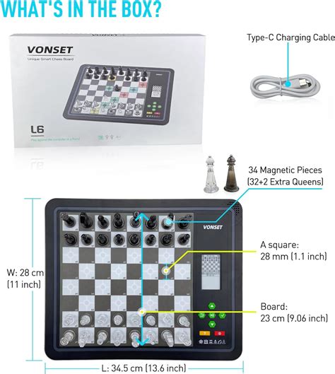 Vonset Core L6 Computer Chess Game Electronic Chess Set Computer Chess
