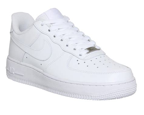Nike Air Force 1 Leather Sneakers In White Lyst