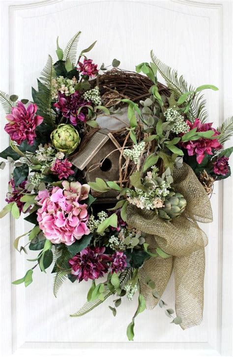 Elegant Country Wreath Front Door Wreath Rustic By Floralsfromhome